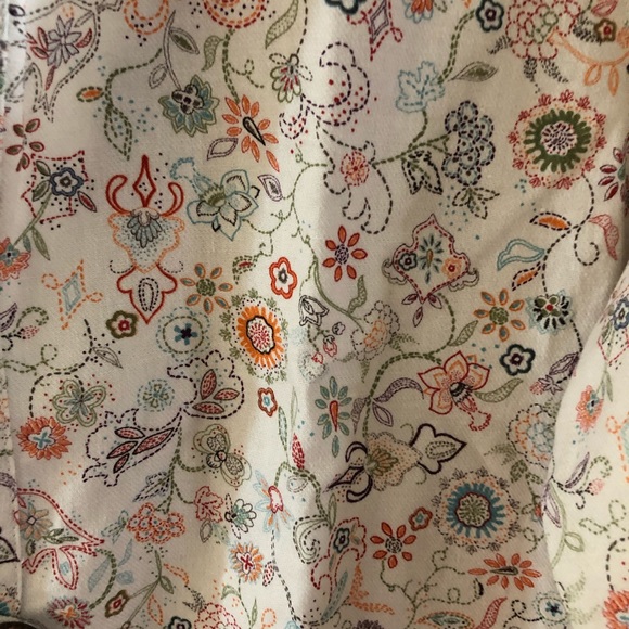 C & B Light Weight One Button Jacket-Sz L-Cream/Tn - Picture 2 of 9